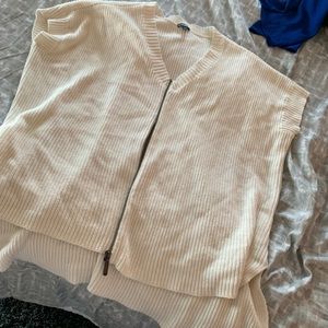 Express Short Sleeve zip up cardigan